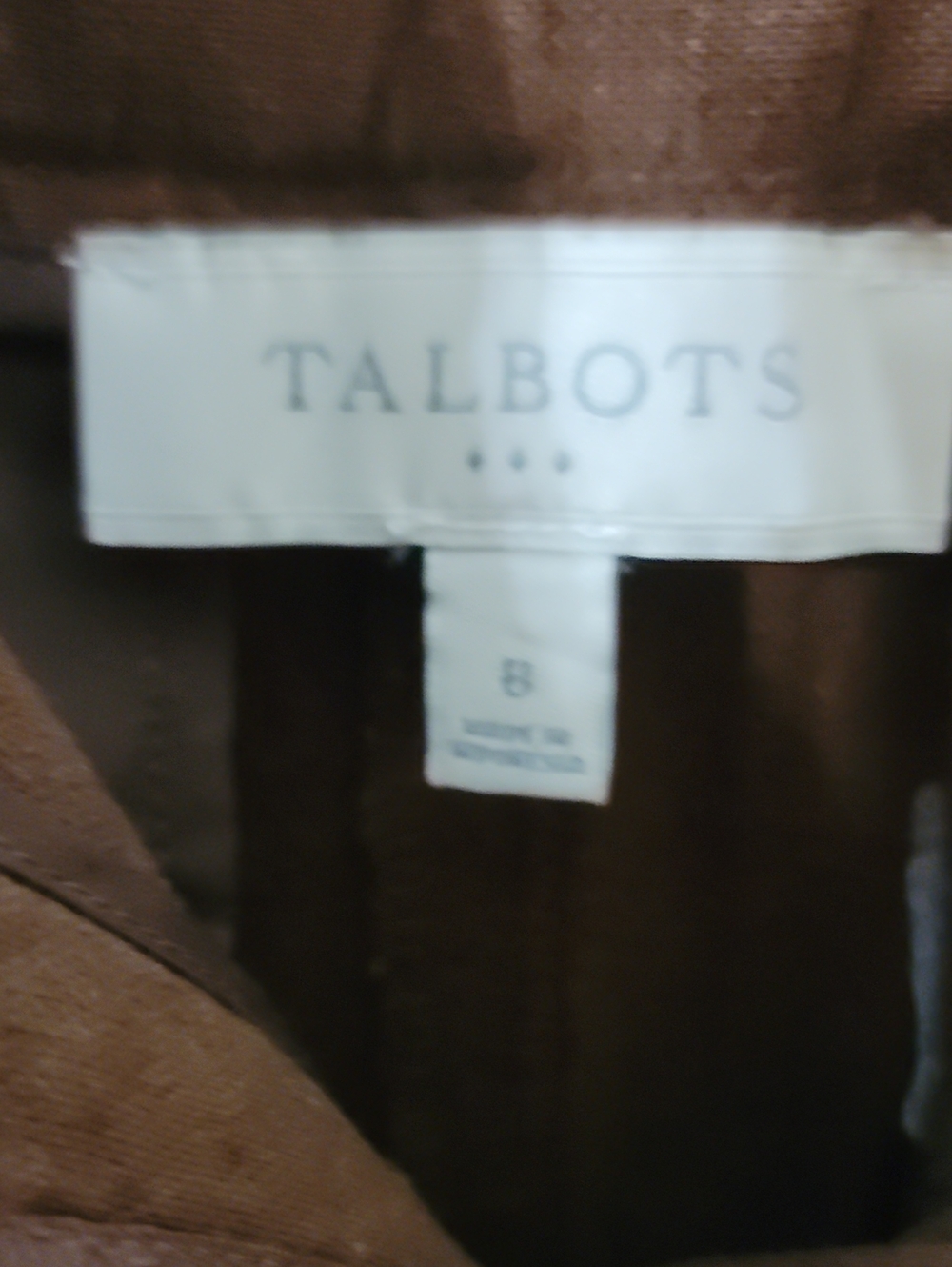 Talbots Brown Straight-Leg Dress Trousers - Picture 7 of 10